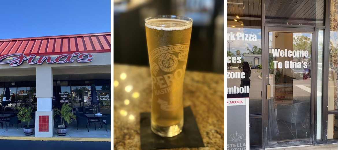 Gina's Pizza Bar Menu