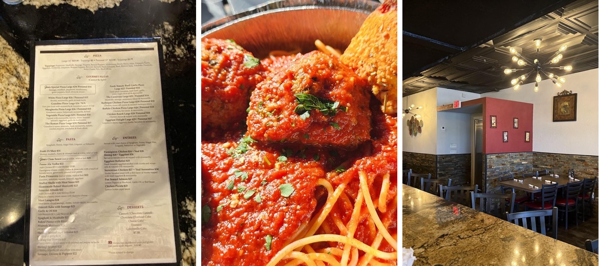 Gina's Pizza Bar Menu